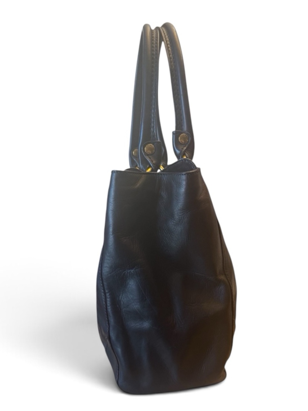 FRYE Melissa Tote Black Leather Shoulder Bag | New Without Tags | MSRP $428 - Picture 4 of 12